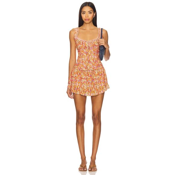 Free People Women's Spring Blossom Combo Floral Ellia Printed Set Size L NWT